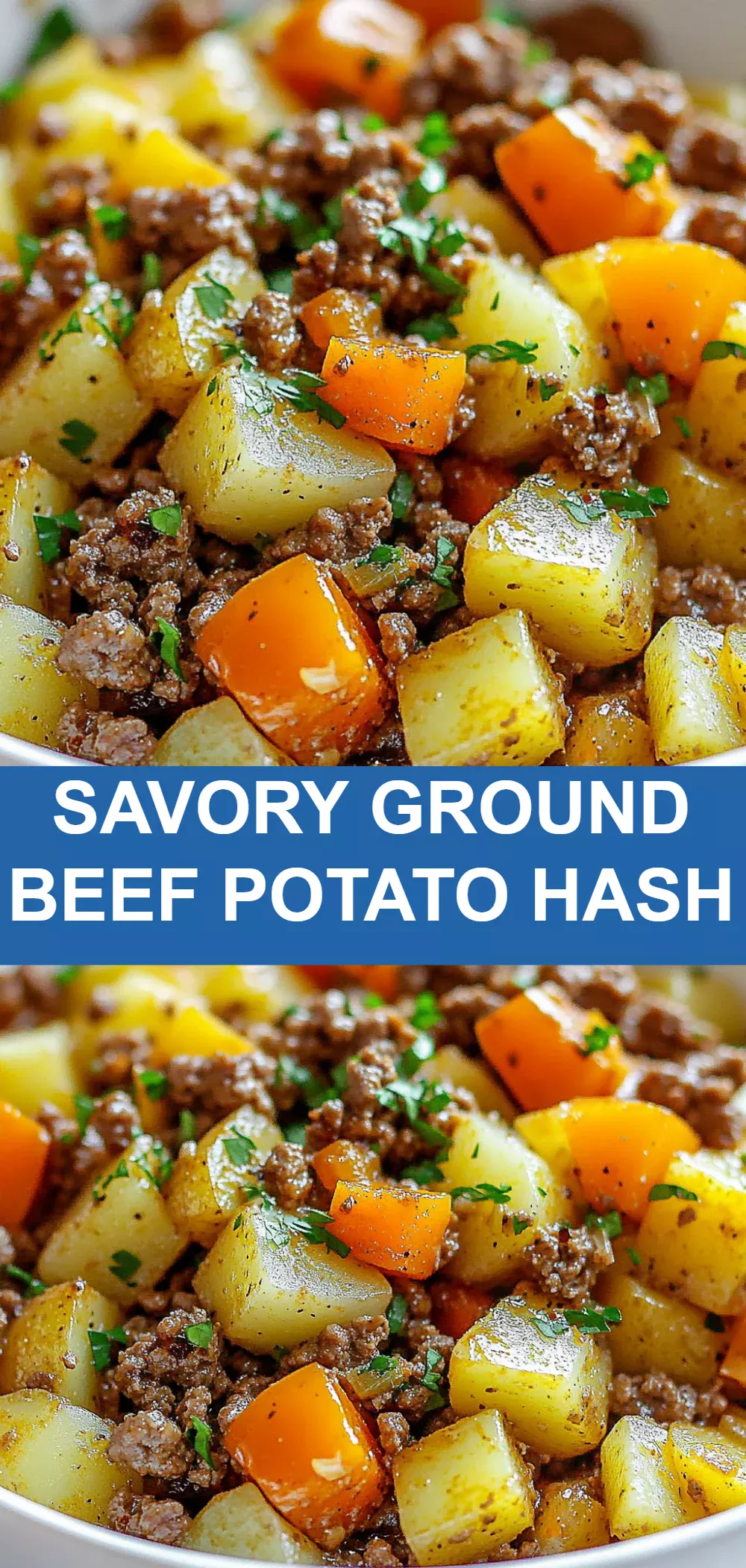 Savory Ground Beef Potato Hash