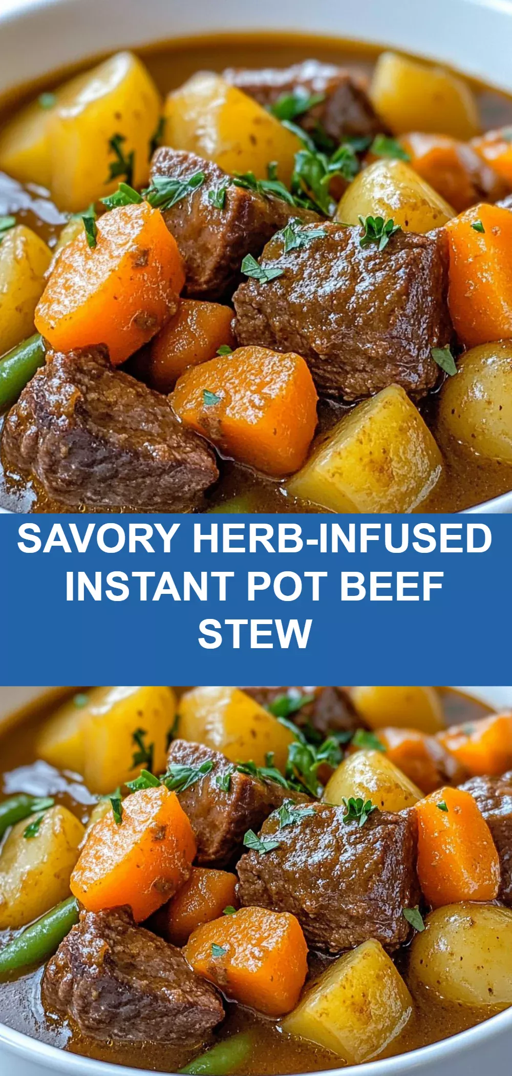 Savory Herb-Infused Instant Pot Beef Stew