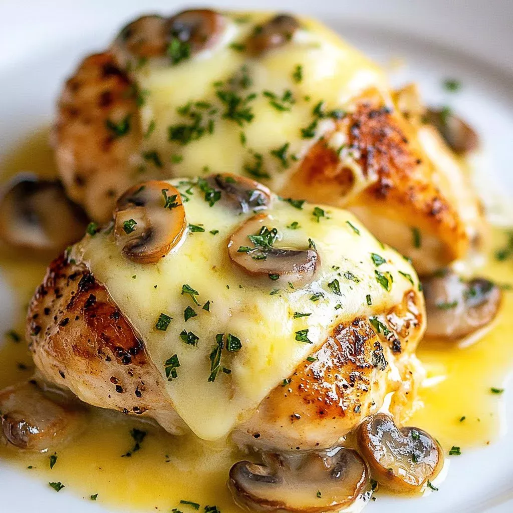 Savory Mushroom Stuffed Chicken