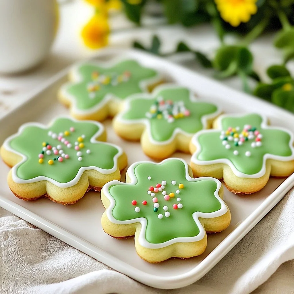 Shamrock Sugar Cookies