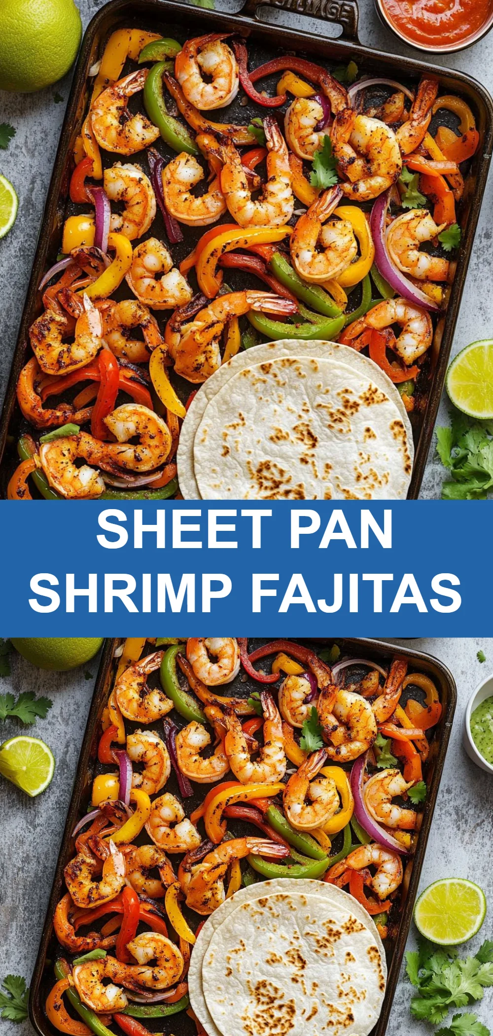 Sheet Pan Shrimp Fajitas