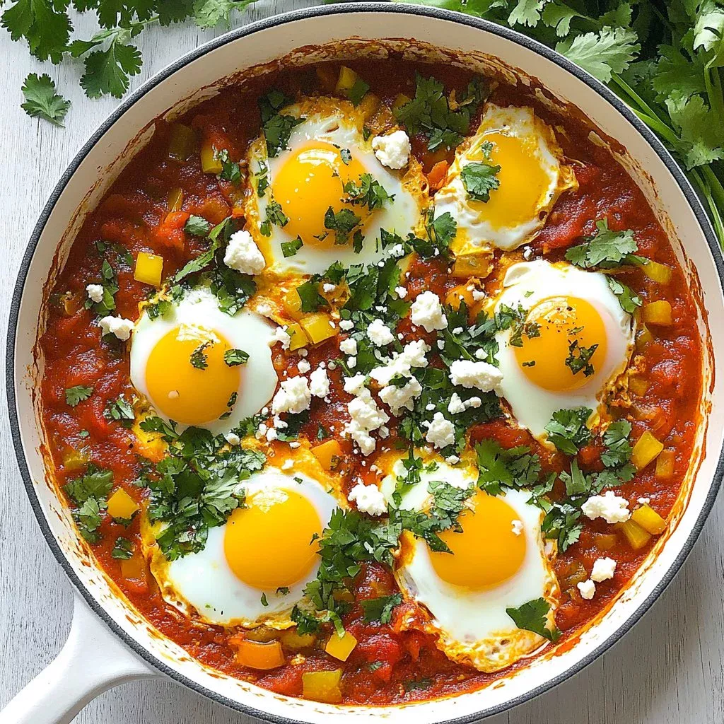 Spicy Breakfast Shakshuka with Bell Peppers