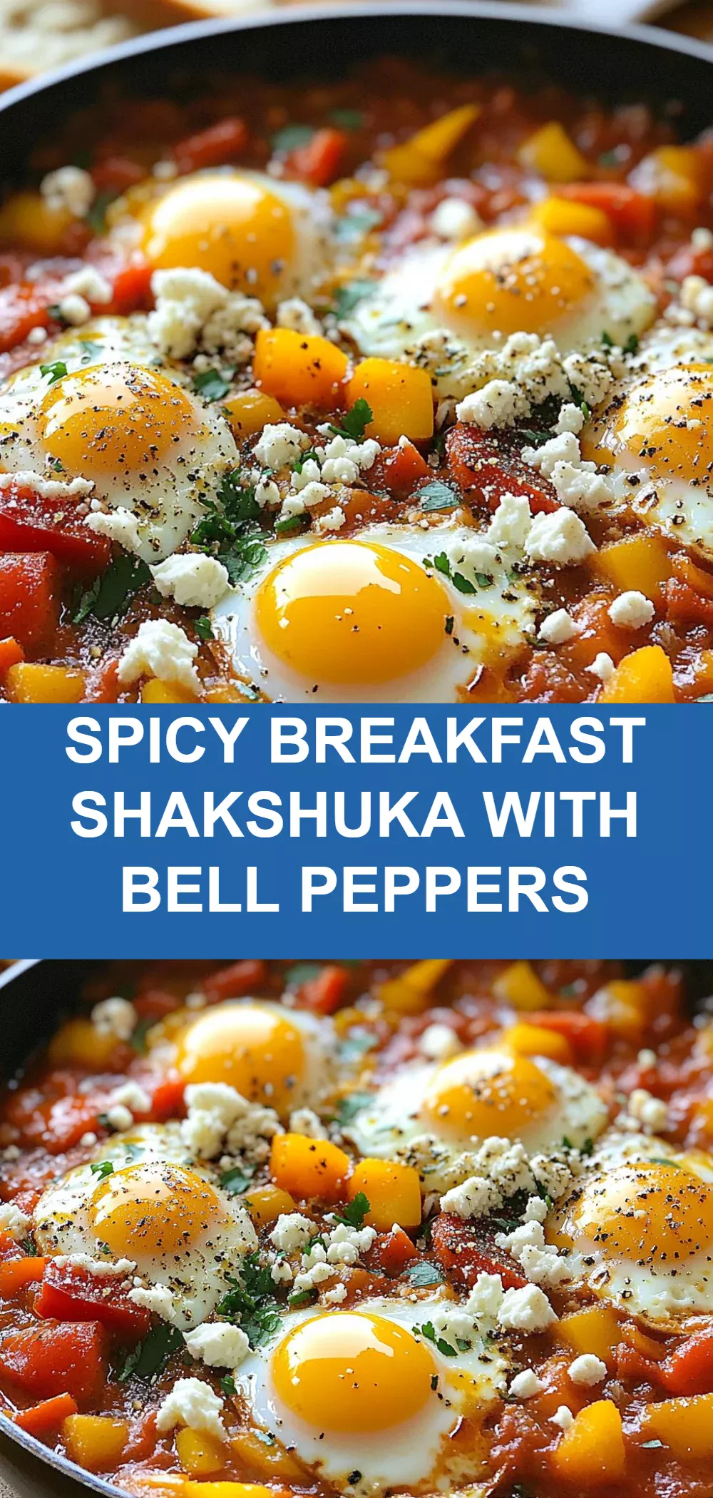 Spicy Breakfast Shakshuka with Bell Peppers