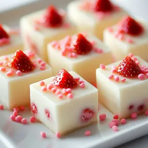 Strawberry Delight Valentine Fudge - a delicious and sweet treat for lovebirds