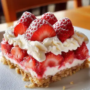 Delicious Strawberry Shortcake Crumble Bars with fresh strawberries and crumble topping