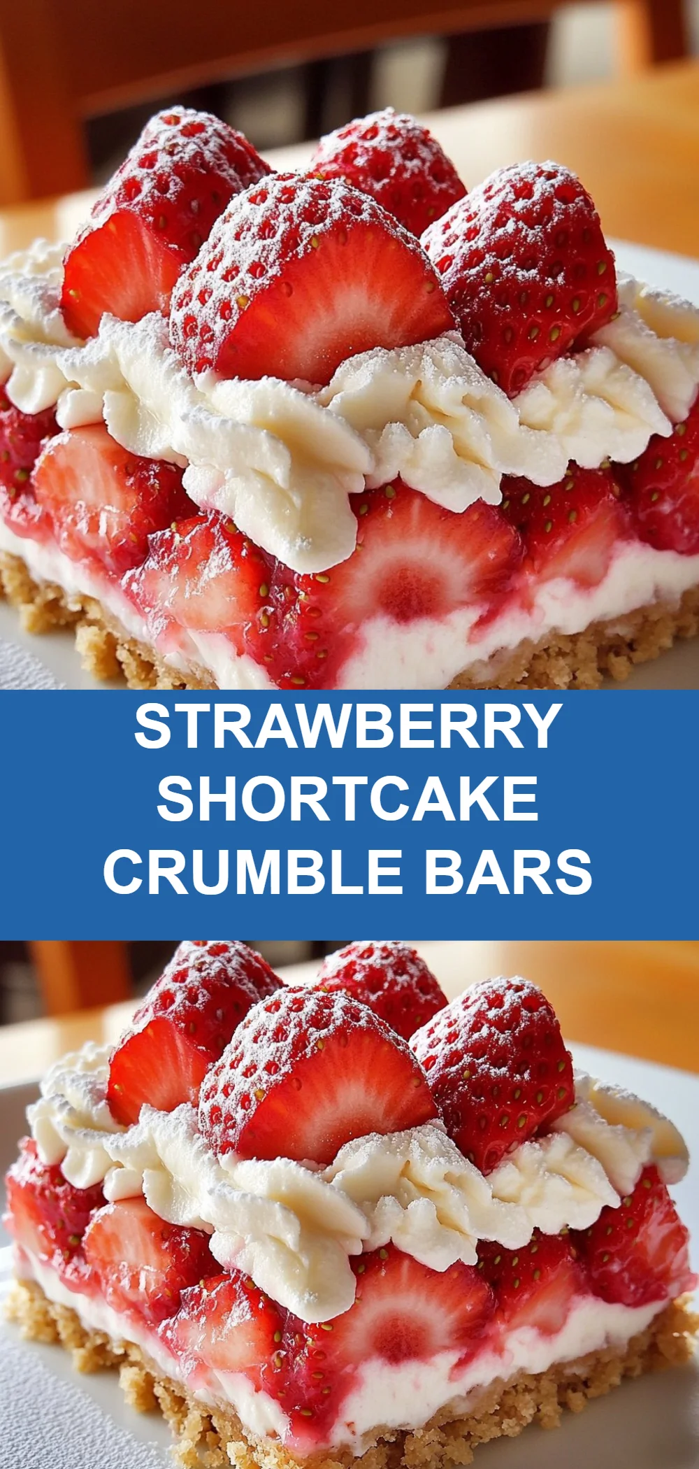 Strawberry Shortcake Crumble Bars