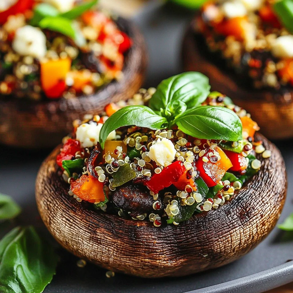 Stuffed Portobello Mushroom Burgers