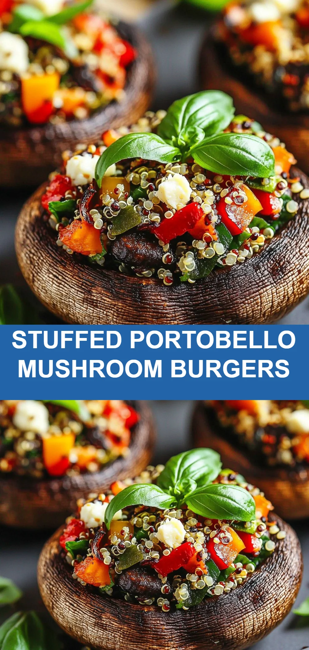 Stuffed Portobello Mushroom Burgers