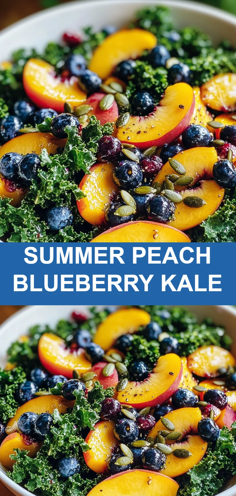 Summer Peach Blueberry Kale