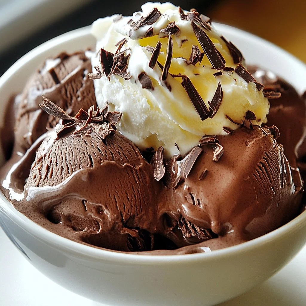 Ultra Creamy Homemade Chocolate Ice Cream