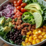 Zesty Lime & Turkey Salad Bowl with fresh ingredients and vibrant colors